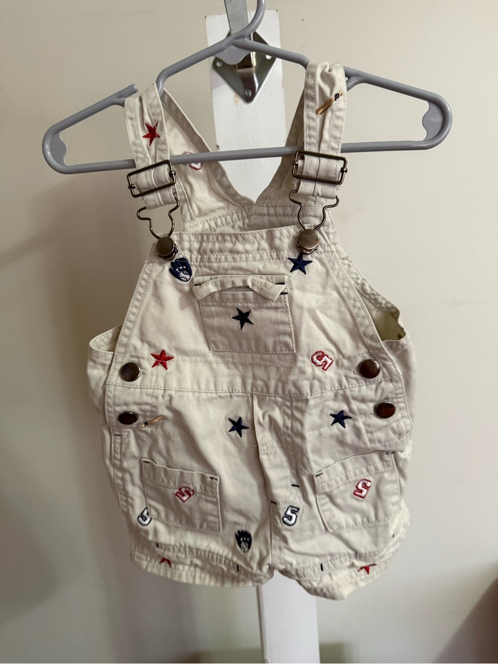 Khaki Baseball Shortalls